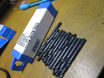 #11 HSS 135° Split Point Black Oxide Heavy Duty Screw Machine Drill QTY 12