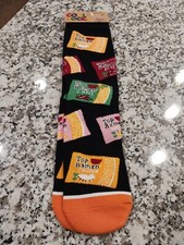 Cool Socks 6-13 Top Ramen Noodles Chicken Shrimp Beef Soup Valentines Gift New