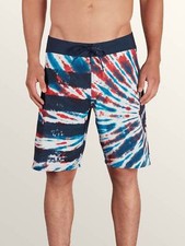 NEW VOLCOM sz 30 Peace Stone Mod board shorts swim stretch tie dye