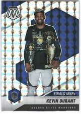 2020-21 Panini Mosaic Kevin Durant Finals MVPs Silver Mosaic Warriors #296