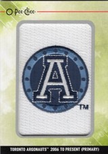 2014 OPC CFL Team Logo Patches Toronto Argonauts Card #TL-5
