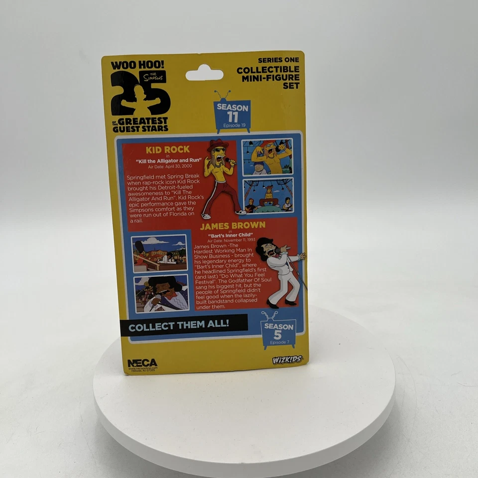 NECA Los Simpson 25 Grandes Niños Rock James Brown Minifiguras Serie 1 Raro Foto 4 de 4