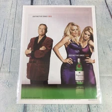 2003 Sexy Lady Hugh Heffner Tanqueray Vtg Print Ad/Poster Promo Art Magazine Pg