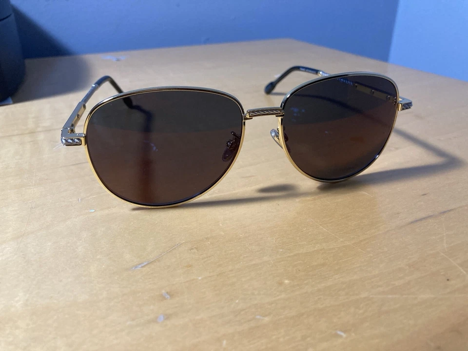 NEW FRED FG 50011U 006 SILVER RIMLESS AUTHENTIC EYEGLASSES FRAMES 53-18 - Image 3 of 3