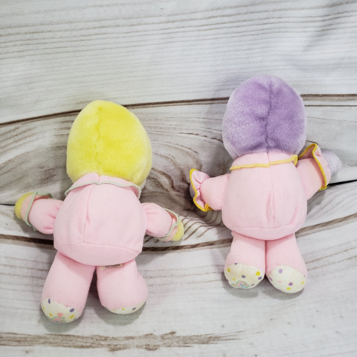 Mattel Turtle Tots Twins Plush Stuffed Toy 7 Inch Yellow