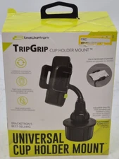Bracketron Trip Grip Universal Cup Holder Mount - Black