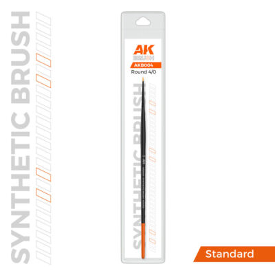 AK Interactive AKB004 - AK SYNTHETIC BRUSH - ROUND 4/0  - Neu