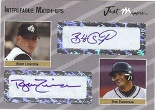 RYAN ZIMMERMAN - BOBBY LIVINGSTON 2005 Certified  Dual Autograph xx/25