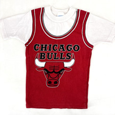 Vintage Michael Jordan Jersey Shirt Kids 8 Red 90S Chicago Bulls NBA Basketball