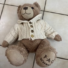 FAO Schwarz Plush Limited Edition Holiday Coated Plush Teddy Bear 2017