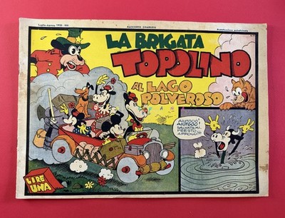   Albi di Mickey Mouse Nerbini - BRIGADE AL LAGO POLVEROSO - 1935 - DISNEYANA.IT  