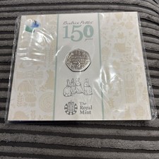 2016 BEATRIX POTTER 50p Fifty Pence Coin BUNC 150th Anniversary Royal Mint Pack
