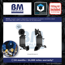Catalytic Converter Type Approved + Fitting Kit fits KIA STONIC YB 1.0 Front BM