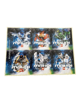 LEGO Bionicle Toa Mahri Stickers Jaller Kongu Hewkii Hahli Nuparu Matoro Cordak