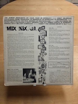 Mox Nix G.I. LP 1964 Documentary Recordings Army Humor Vinyl VG+