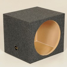 SINGLE 12" SEALED HEAVY-DUTY  " MDF SUBWOOFER SPEAKER ENCLOSURE w/ 1" MDF FACE