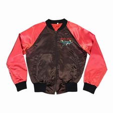 VTG Rockabilly Satin Jacket M Danny and The Juniors At The Hop Embroidered 1957