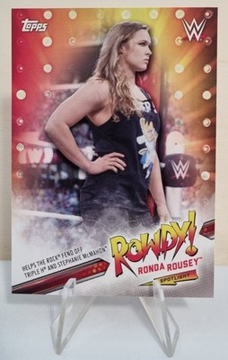 2019 Topps WWE Road to WrestleMania Ronda Rousey Spotlight #1 of 40 Helps