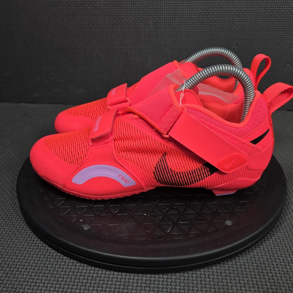 Nike SuperRep Cycle Shoes Womens 7.5 Red Pink Indoor Spin Training Gym Cycling - Image 3 of 4