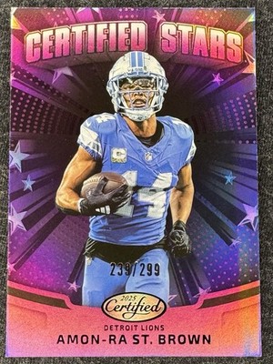 2025 Panini Certified-Certified Stars Amon-Ra St. Brown-Mirror Purple /299 *Q9