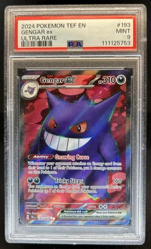 2024 Pokemon Temporal Forces Gengar ex #193/162 PSA 9
