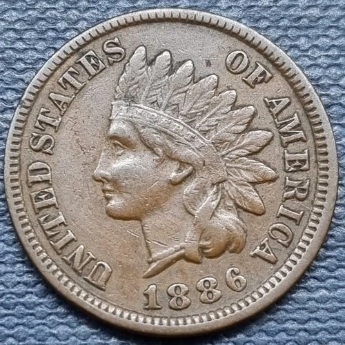 1886 Type 1 Indian Head Cent 1c XF #98646