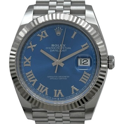ROLEX Datejust41 126334 41mm White Gold Blue Dial Automatic Watch OKW1758