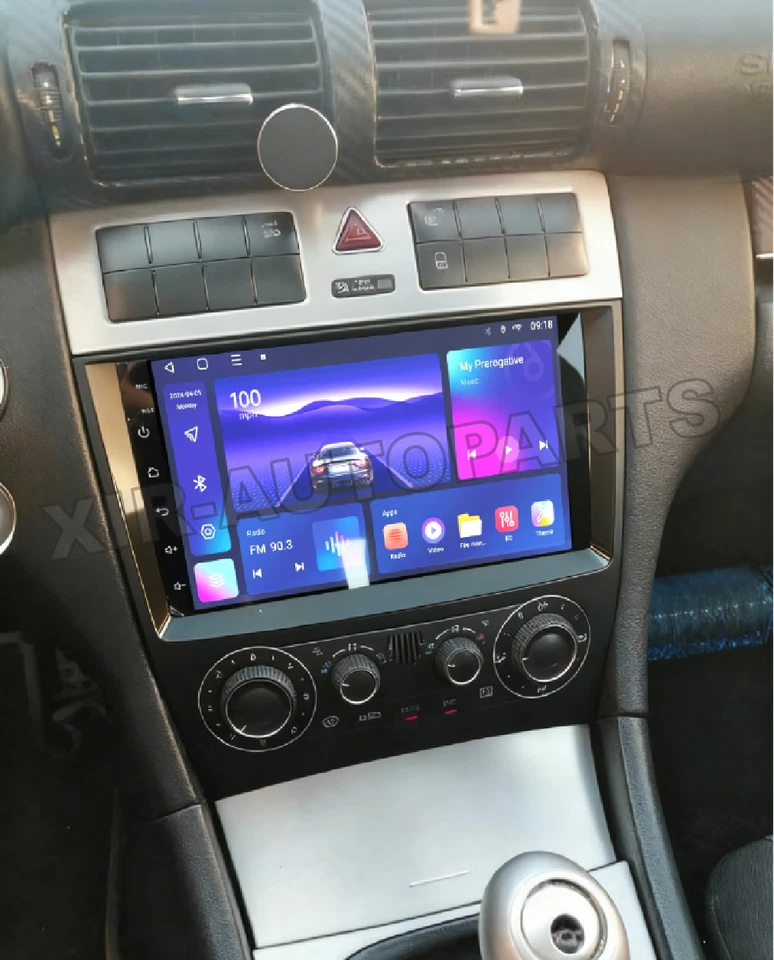 Radio estéreo para automóvil Android 14 Apple Carplay para Mercedes-Benz Clase C G W203 03-09 Foto 2 de 4