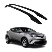 Aluminium Dachreling RelingträGer FüR Citroen DS4 2011-2018 Schwarz 2X
