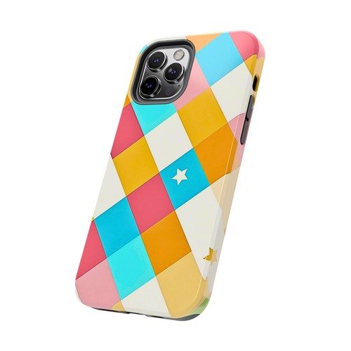 Vibrant Preppy Checkered Tough Phone Case | Aesthetic - 第 64/108 張圖片