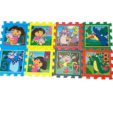 Dora the Explorer Number Puzzle Play Mat Tiles Kids Learning Toy