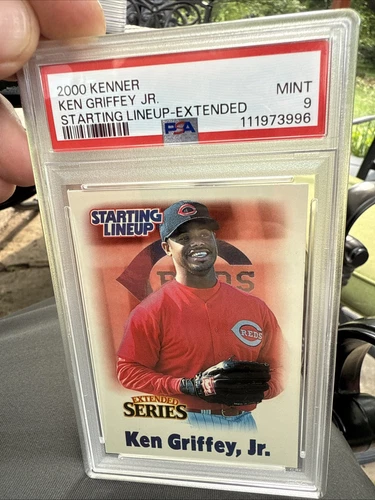 Ken Griffey Jr. 2000 KENNER Starting Lineup SLU Extended Series Card PSA 9