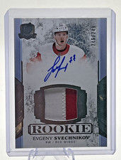 2017-18 UPPER DECK THE CUP EVGENY SVECHNIKOV ROOKIE AUTO PATCH # 246/249 RPA