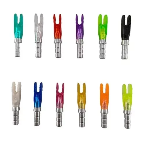 24pcs Aluminum Pin ID 3.2mm 4.2mm 6.2mm Arrow Shaft DIY Accessories+Arrow Nock - Image 3 of 4
