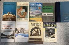 Lot Of 9 Ernest Hemingway Books - Old Man, Sun Also Rises, Farewell