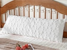 Bow Body Pillow Cover 20 x 54 Inches Coquette Long Body Pillowcase Cream White