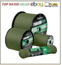 Paracord Rope 550 lb 1000ft / 500ft / 200ft / 100ft 5/32 Parachute Cord 4MM 7