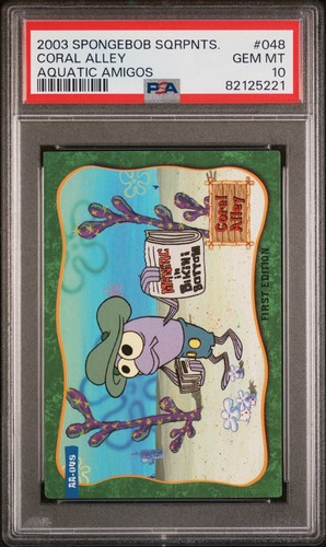 SPONGEBOB 2003 Aquatic Amigos 1st Edition AA-048 PSA 10 POP 1