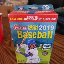 2019 Topps Heritage High Number Baseball Factory Sealed HANGER Box! On Fire!