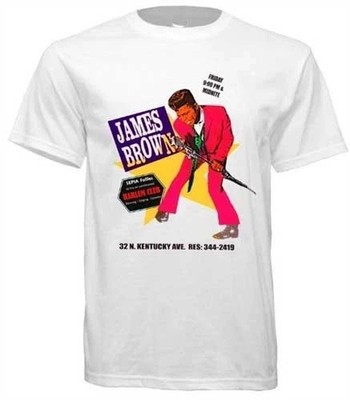 Classic White T-Shirt - James Brown Men and Women S-4XL Cotton SE431
