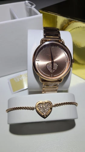Set orologio e bracciale Michael Kors MK4468 nuovo tono oro rosa