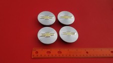 Set Of 4 Silver Chevy Wheel Center Caps – For Chevrolet Impala 2006 To 2020 Models