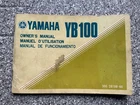 GENUINE YAMAHA OWNERS MANUAL HAND BOOK YB100 YB 100 EARLY 506 MODEL 1975