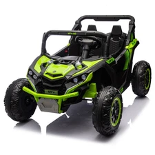 24V Kids Ride On UTV w/ Remote Control, 4-Wheel Suspension, LED Lights
