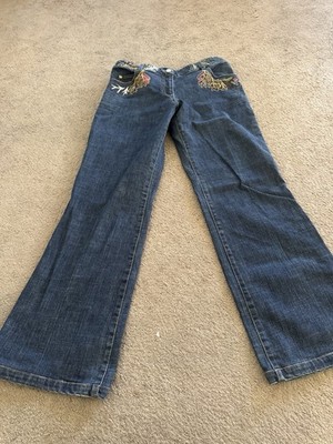 Oilily Dark Wash Floral Embroidered Jeans Euro Size 38