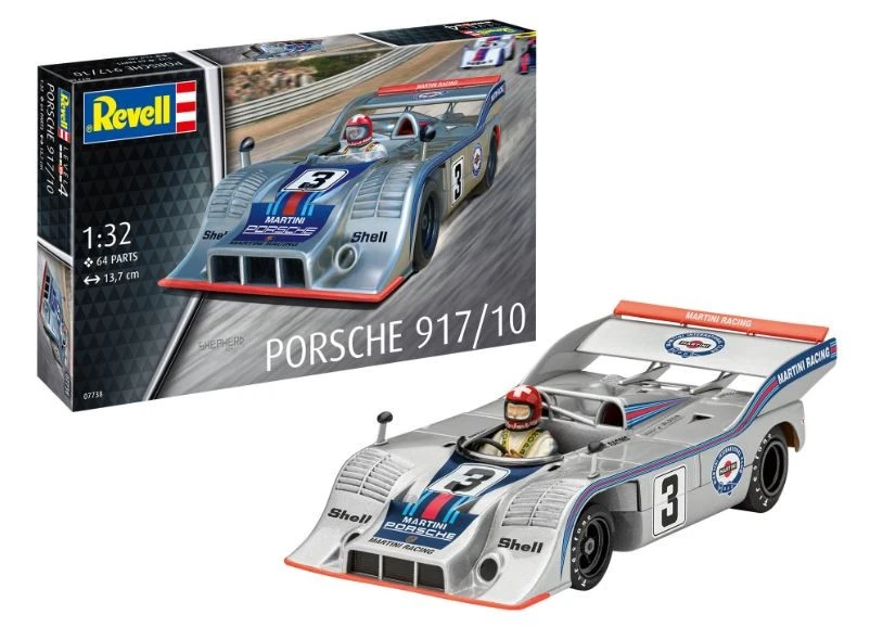 KIT MODELLINO AUTO STATICO REVELL PORSCHE 917/10 MODELLISMO SCALA 1:32 - Immagine 4 di 4