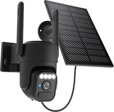 Solar Camera Outdoor Wireless, 360 Wi-Fi Home Security Cameras 5200Mah Batter