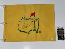 Vijay Singh "2000 Champion Signed Autographed Masters Undated Golf Flag JSA COA