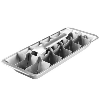 Stainless Steel Ice Cube Trays 18-Slot Easy Release Freezer Tray for Home Bar