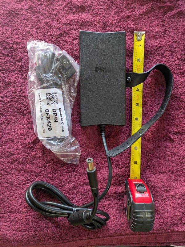Genuine Dell 0JU012 130W 19.5V 6.7A 7.4mm AC Adapter W/Power cord